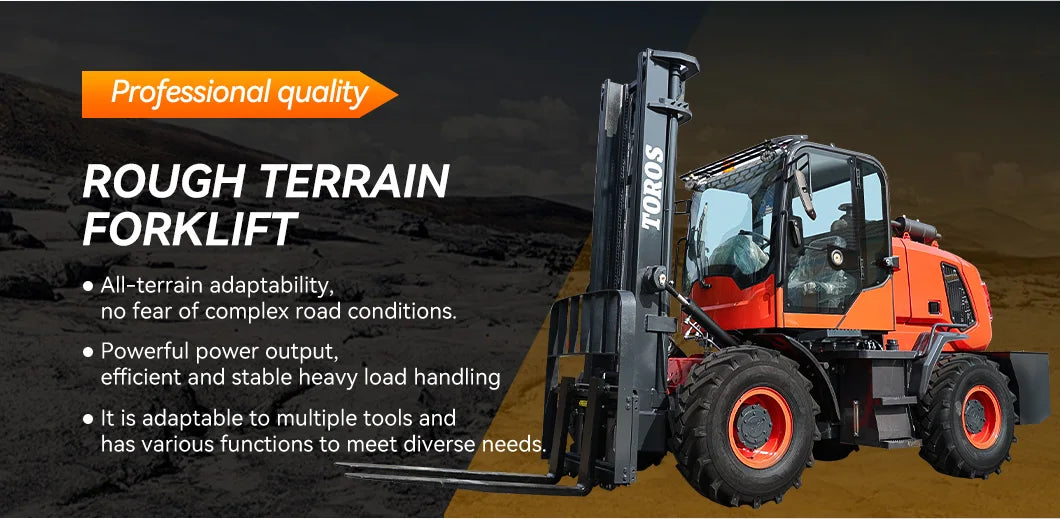 Forklift diesel 2.5 ton traction 4x4 forklift Diesel 3 ton 3.5 ton diesel