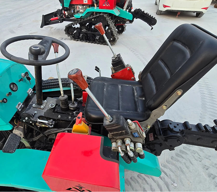 5 In 1 Machine Widely Used Agricultural Machinery Small Rice Farming Equipment Mini Crawler Tractor With Excavator