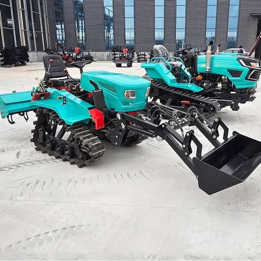 5 In 1 Machine Widely Used Agricultural Machinery Small Rice Farming Equipment Mini Crawler Tractor With Excavator