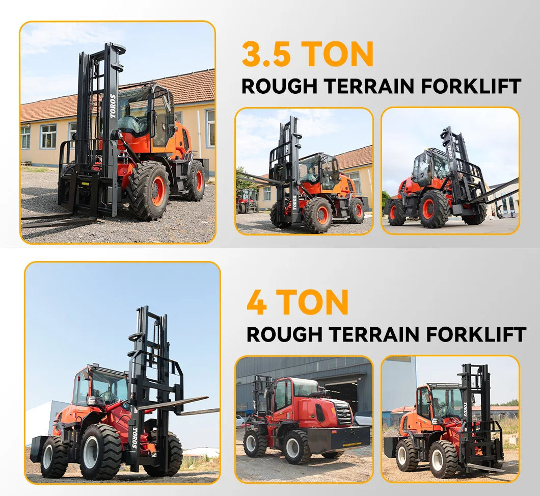 Forklift diesel 2.5 ton traction 4x4 forklift Diesel 3 ton 3.5 ton diesel