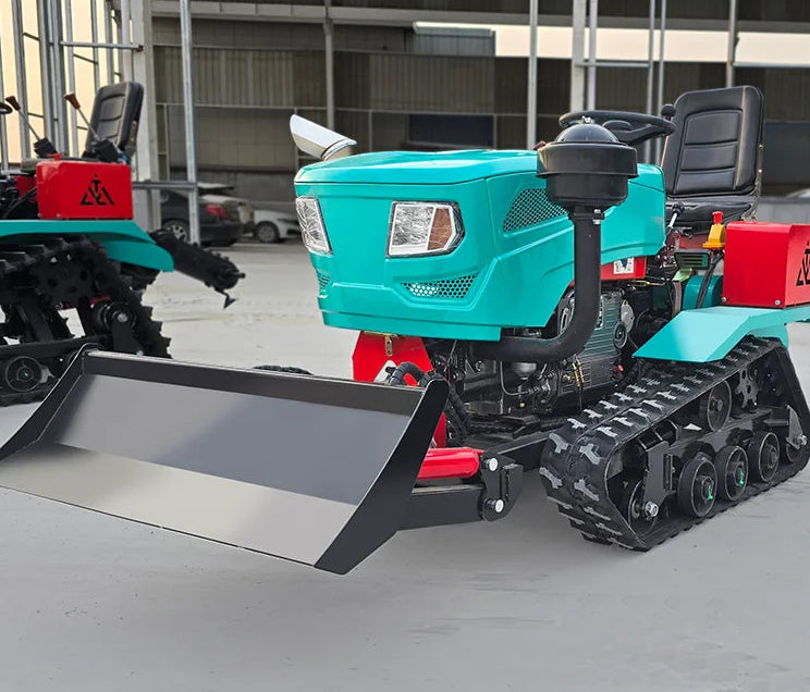 5 In 1 Machine Widely Used Agricultural Machinery Small Rice Farming Equipment Mini Crawler Tractor With Excavator