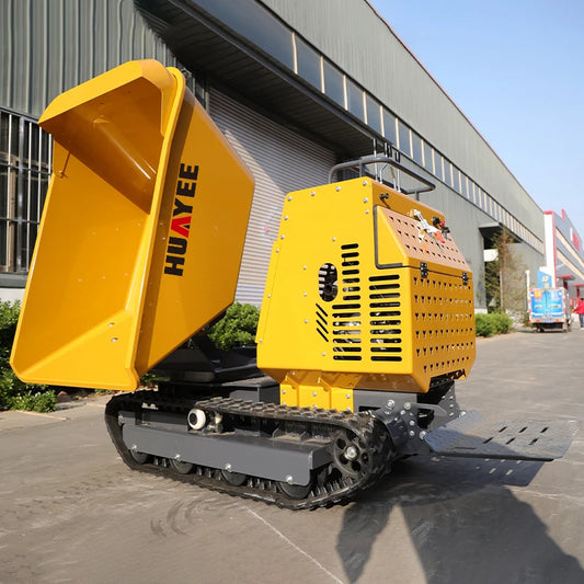 Manual Tracked Mini Dumper Hydraulic Dump Truck Construction Agricultural Crawler Carrier Dumper